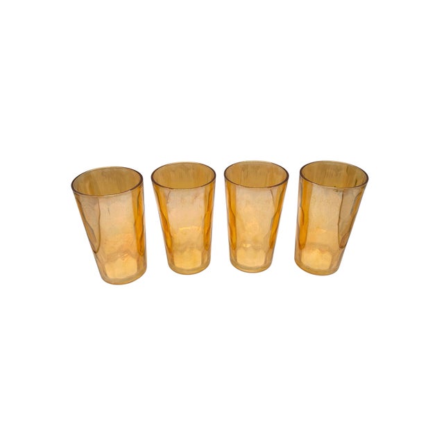 Produced between the 1930s and 1950s, these highly collectible glasses feature the famous "Hex Optic" (Honeycomb) pattern,...