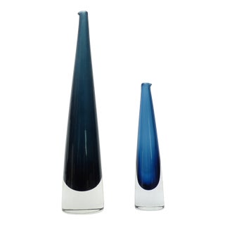 Icicle Vases by Timo Sarpaneva for Iittala, Finland, 1960s, Set of 2 For Sale