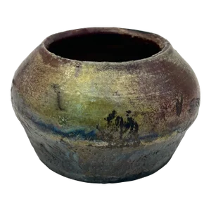 Original Studio Pottery Soda-Fired Glaze Cachepot
