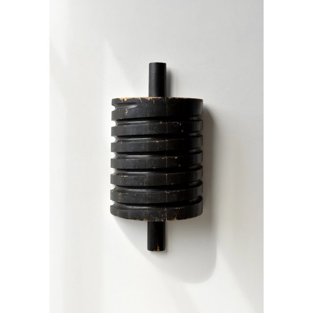 Vintage Large-Scale Industrial Black-Painted Foundry Mold, Circa Mid-20th Century For Sale - Image 4 of 16
