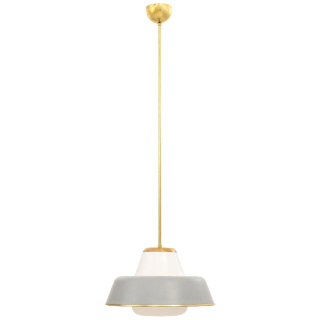 Model 61-347 Ceiling Lamp attributed to Lisa Johansson-Pape for Orno, Finland, 1950s For Sale