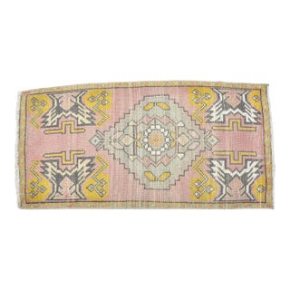 Oushak Vintage Bohemian Rug For Sale