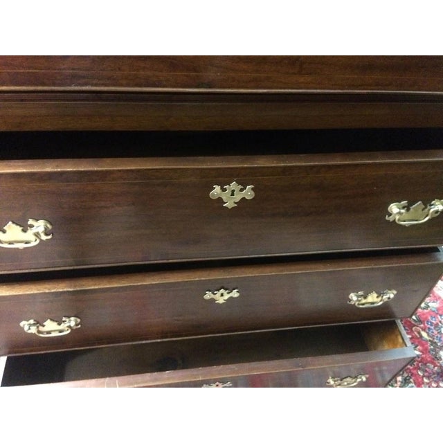 Antique Chest on Chest, Mahogany Tall Dresser For Sale - Image 11 of 14