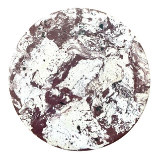 Boho Artisan Pigmented Plaster Scagliola Plinth For Sale