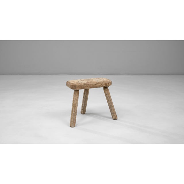 Mid 20th Century 20th Century French Oak Tripod Stool For Sale - Image 5 of 18