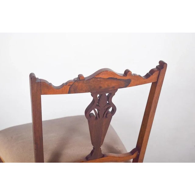 English Rosewood Lady Chair, 1920s For Sale - Image 6 of 10