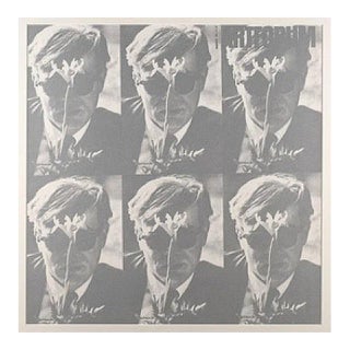 Mid 20th Century Dennis Hopper 1964 Art Forum-Andy Warhol (Light Silver Version) Color Variant Silkscreen, 1988 For Sale
