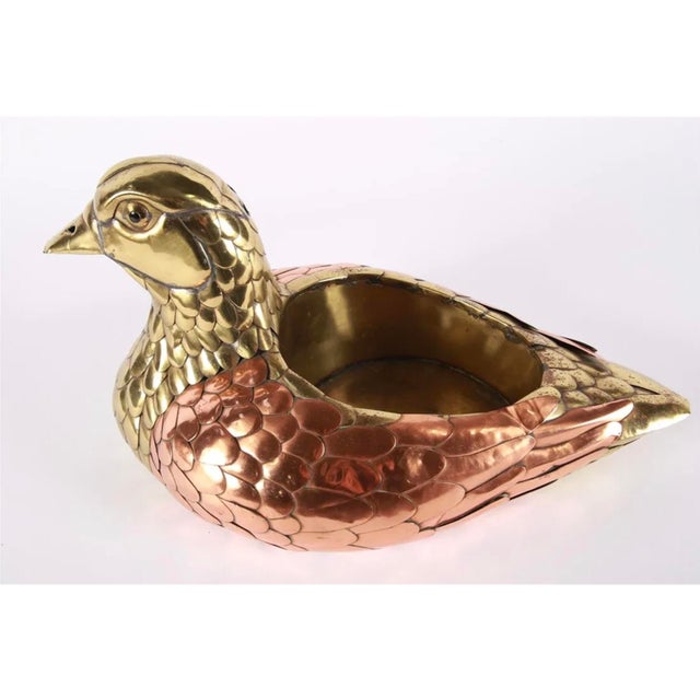 Sergio Bustamante Sergio Bustamante, Welded Duck Planter Sculpture For Sale - Image 4 of 7