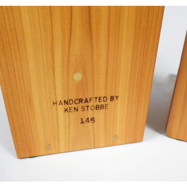 1992 Handmade Wood Truck Bookends For Sale In Seattle - Image 6 of 9