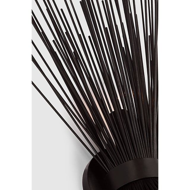 Modern Kelly Wearstler for Visual Comfort Signature Strada Medium Sconce in Aged Iron For Sale - Image 3 of 7