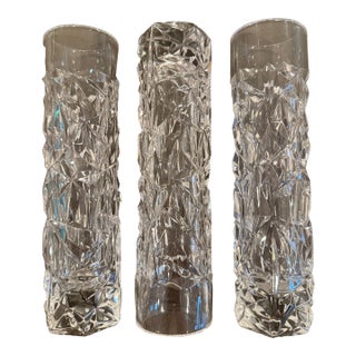 Set of Tiffany Cut Crystal Bud Vases For Sale