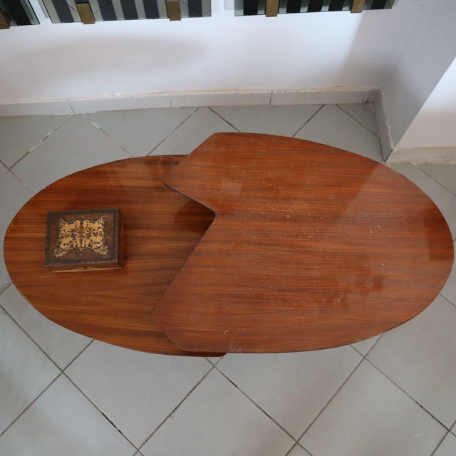 Vintage Mahogany Coffee Table by Isa Bergamo, Italy, 1960s For Sale - Image 4 of 5