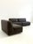 1980s Vintage Space Age Leather Modular Sofa in Dark Brown, 1980s, Set of 3 For Sale - Image 5 of 11