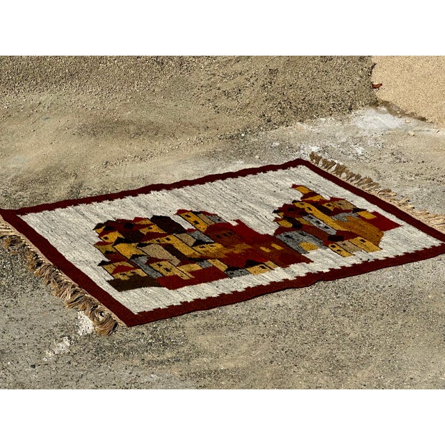 White Castle Kilim by Boguslaw Kaminski, 1960s For Sale - Image 12 of 15