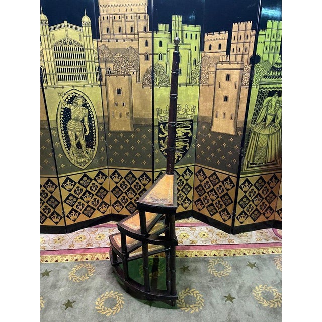 Metal 20th Century English Library Staircase For Sale - Image 7 of 8