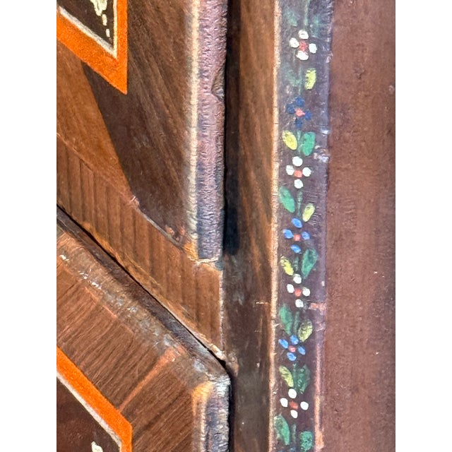 1900-1909 Eastern German Folk Art Marriage Chest For Sale - Image 13 of 17