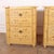 Unusual pair of 19th C faux bamboo bedside cabinets. 1890 This piece is designed in the style of the selected designer...