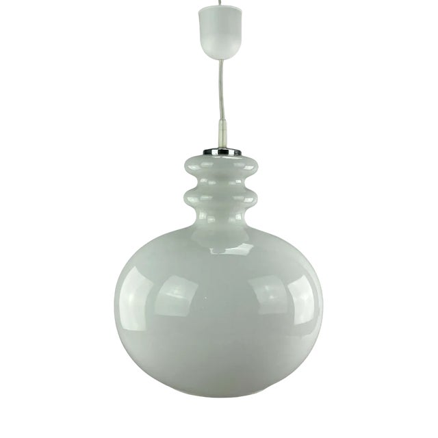 Large Mid-Century Space Age Ceiling Pendant in Glass from Peill & Putzler, 1960s For Sale