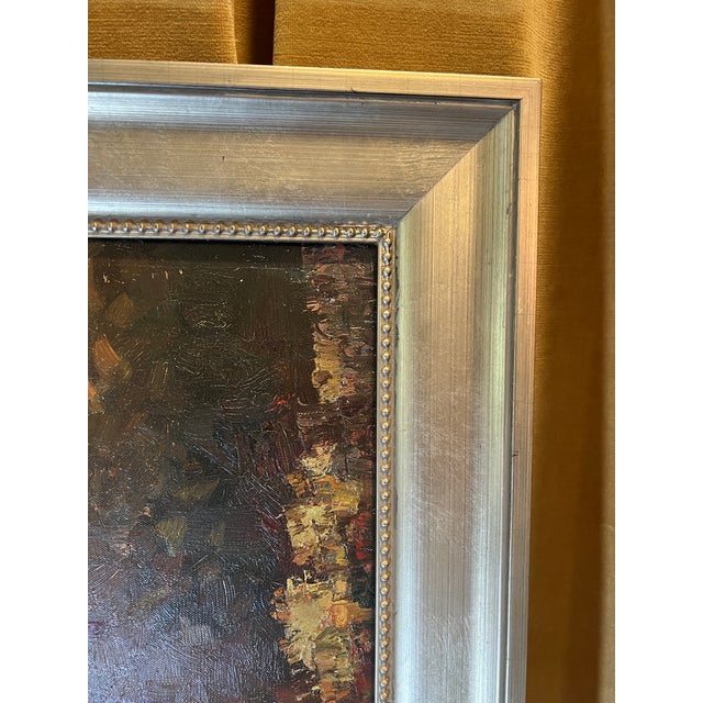 1990s Ballerina Dancers Degas Style Original Oil Painting, Framed For Sale - Image 13 of 17