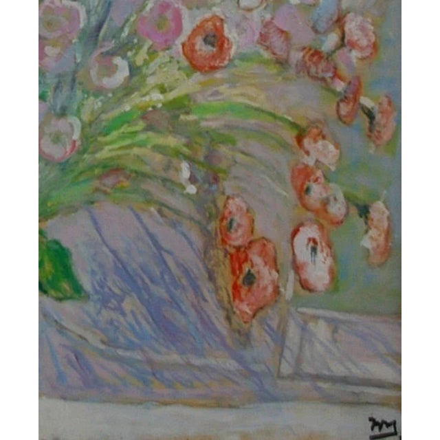 1970s 1970s Floral Oil Painting, Still Life Art by Maksimenko For Sale - Image 5 of 6