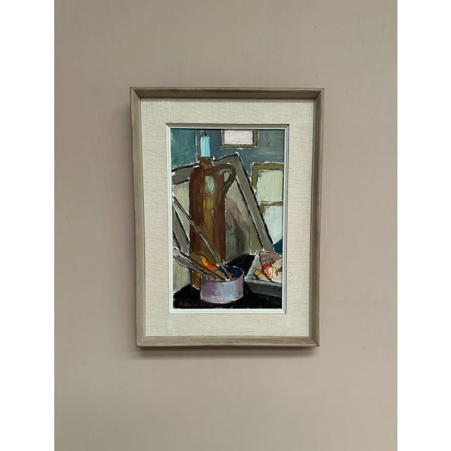 Harry Holmberg, Still Life, 1956, Oil Painting on Canvas, Framed For Sale - Image 7 of 18