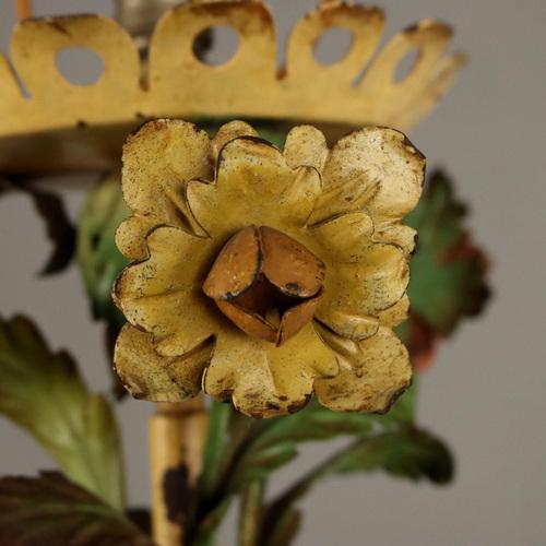 Antique Candlestick in Wrought Iron, Italy, Early 20th Century For Sale - Image 5 of 8