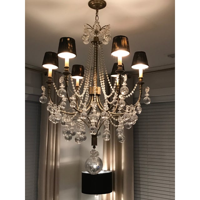 1990s John Richard Bronze Chandelier For Sale - Image 4 of 5