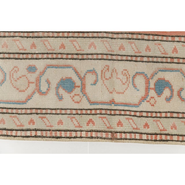 1950s Mid 20th Century Small Oushak Area Carpet For Sale - Image 5 of 9