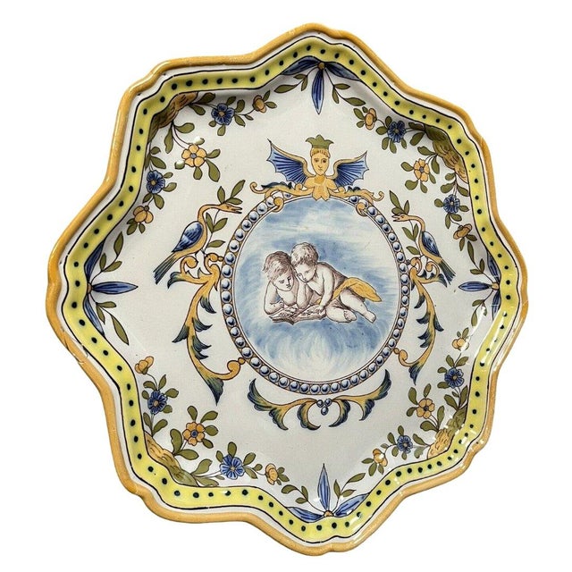 Large Polylobed Earthenware Dish from Manufacture de Charolles For Sale - Image 4 of 6