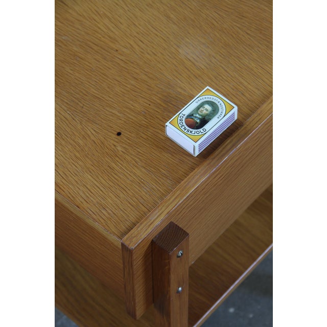 Mid-Century Danish Oak Nightstand, 1970s For Sale - Image 15 of 17