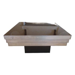 Attributed to Pierre Cardin Graduated End Table 1970s Graduated Postmodern metal laminate For Sale