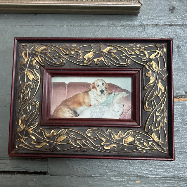 Vintage Collection of Five Miniature Picture Frames- Set of Five For Sale - Image 4 of 7