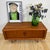 Dyrlund low sideboard with retractable teak doors, Denmark 1960