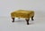 Vintage Queen Anne-Style Velvet Cushion Cabriole Legs Footstool Ottoman For Sale In Miami - Image 6 of 15