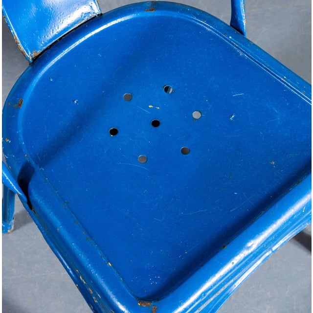 Blue Outdoor Model A Dining Chair from Tolix, 1950s For Sale - Image 8 of 15