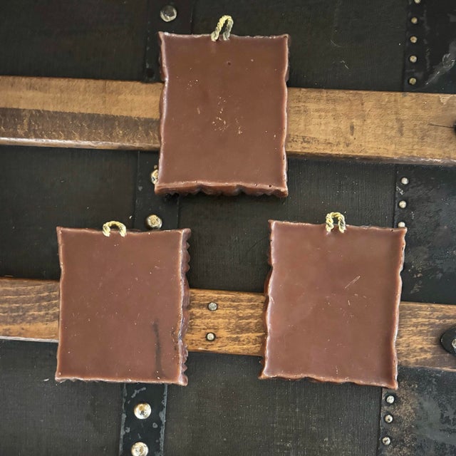 Late 20th Century Vintage German Wax Relief Plaques Annemarie Filzmann-Kerschensteiner Collection 8pc 3-D Floral Wall Hangings For Sale - Image 5 of 5