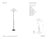 Amber Lewis by Visual Comfort Signature Soren 53" Floor Lamp in Bronze with Silk Pleated Shade Designer: Amber Lewis...