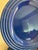Vintage Emile Henry France Cobalt Blue Ribbed Salad Plates, Set of 11 For Sale In Oklahoma City - Image 6 of 10