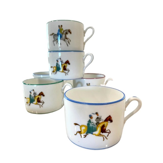 Art Deco 1930s Gio Ponti for Richard Ginori Tea Set with Equestrian Motif- 10 Pieces For Sale - Image 3 of 13