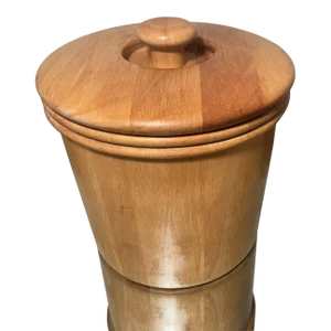 Mid Century Wood Ice Bucket
