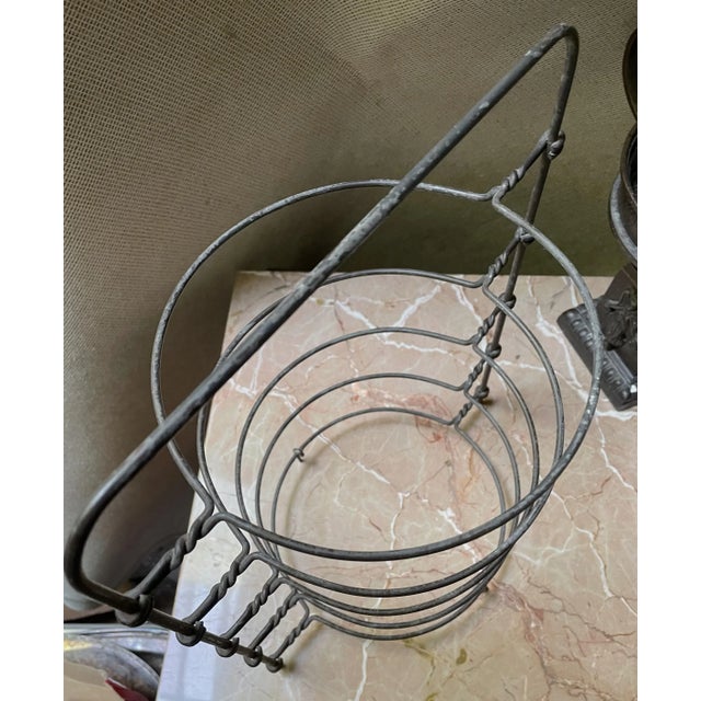 Early 20th Century Antique Twisted Wire Country Store/ Diner Pie/Biscuit Stand Display Stand For Sale - Image 6 of 7