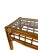 Mid 20th Century Pair of Vintage Rattan and Bentwood Glass Top Side Tables - in the Style of Franco Albini For Sale - Image 4 of 11