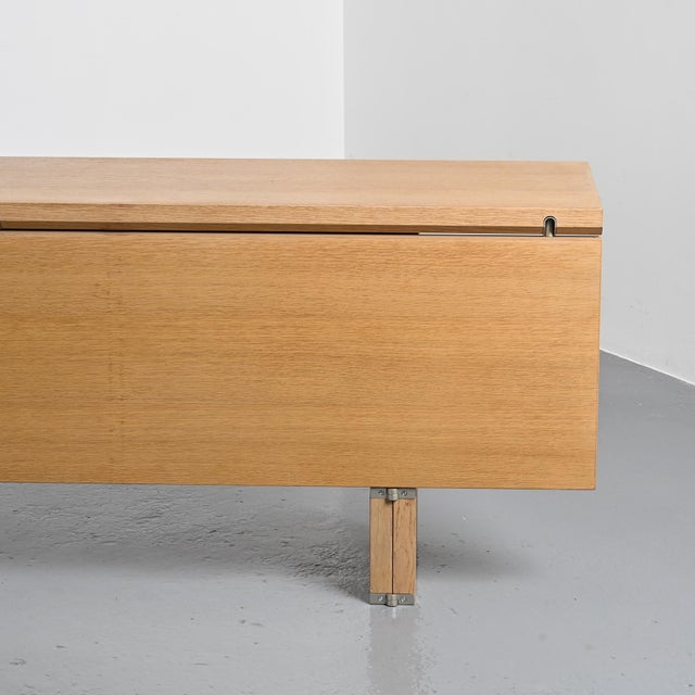 Cerused Wood Console Extending into Dining Table, 1990s For Sale - Image 10 of 17