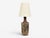 Ceramic Bodil Marie Nielsen, Table Lamp, Brown Stoneware, Denmark, 1960s For Sale - Image 7 of 8