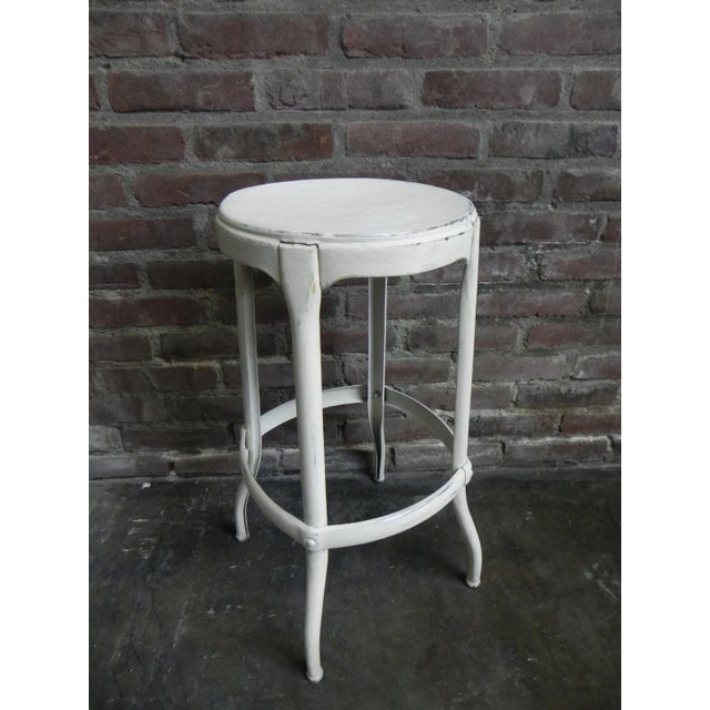 Industrial Steel Stool, 1950s For Sale - Image 15 of 17
