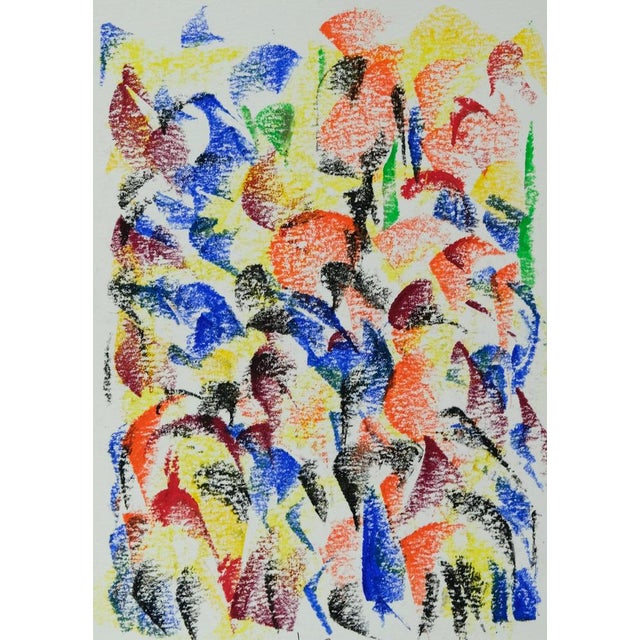 Françoise GALLE (1940) Flock of Birds Color pastel Signed in felt-tip pen by the artist On heavy paper, 24 x 32 cm...