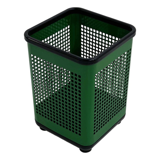 Green Perforated Bin from Neolt, 1980s For Sale