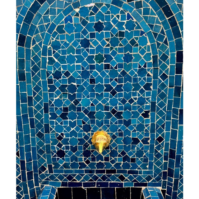 Just arrived! This beautiful handmade Moroccan mosaic tile fountain was crafted in Marrakech, Morocco, featuring the...