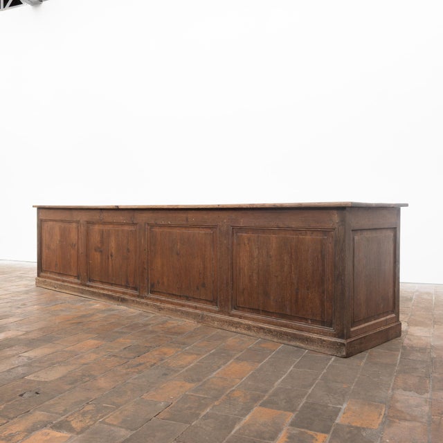 Large 19th Century Shop Counter, France, 1890 For Sale - Image 3 of 9