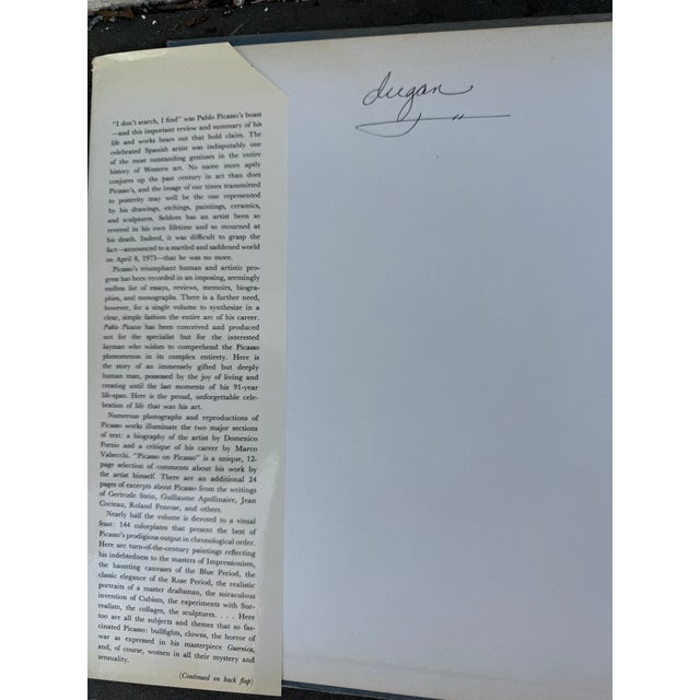 “Pablo Picasso a Man and His Work” by Domenico Porzlo & Marco Valsecchi. 1st edition and printed in Italy. Features 144...